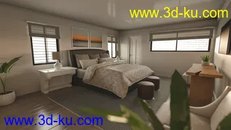 3D打印模型Avil Master Bedroom and Bath的图片