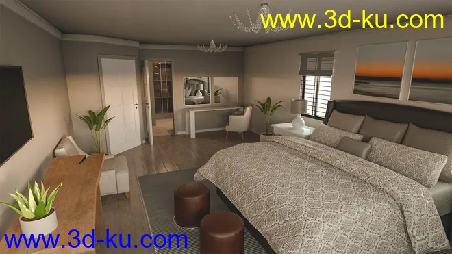 Avil Master Bedroom and Bath模型的图片3