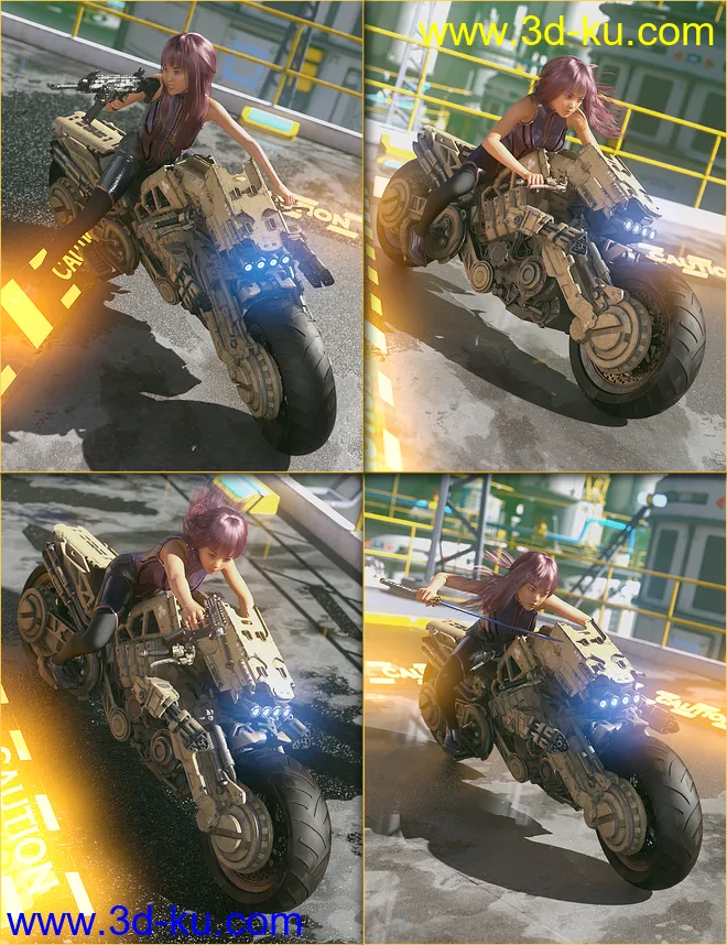 Bullets Blades and Bikes for Sukai 8模型的图片2