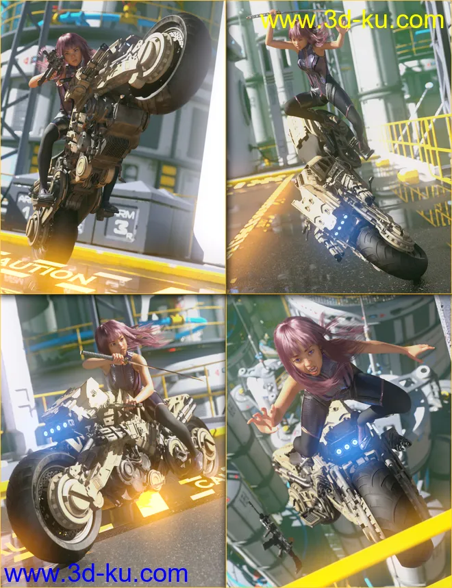 Bullets Blades and Bikes for Sukai 8模型的图片5