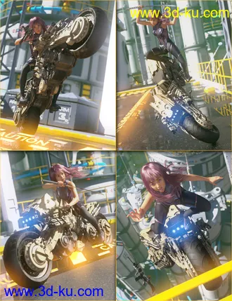 3D打印模型Bullets Blades and Bikes for Sukai 8的图片