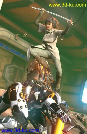 3D打印模型Bullets Blades and Bikes for Sukai 8的图片