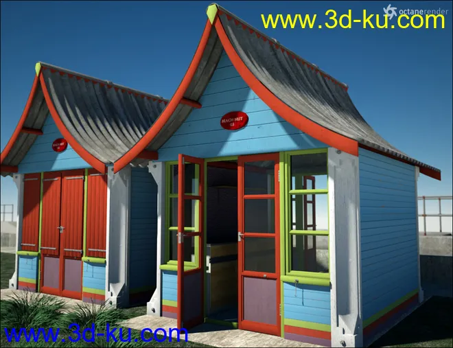 By the Seaside Beach Huts模型的图片7