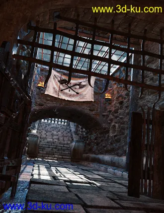 3D打印模型Castle Gravestone Halls的图片