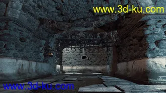 3D打印模型Castle Gravestone Halls的图片