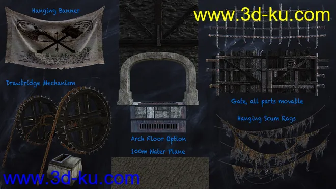 Castle Gravestone Halls模型的图片12