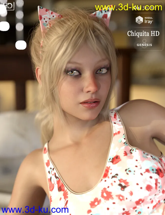 Chiquita HD For Genesis 8 Female模型的图片2
