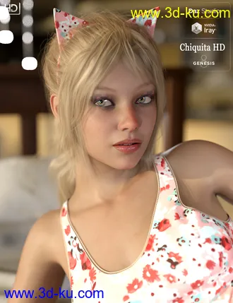 3D打印模型Chiquita HD For Genesis 8 Female的图片
