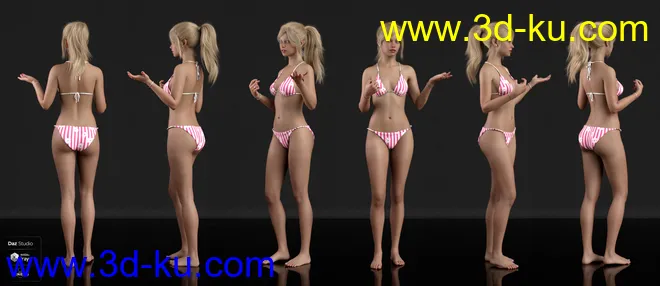 Chiquita HD For Genesis 8 Female模型的图片5