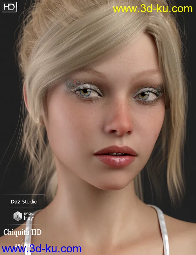 Chiquita HD For Genesis 8 Female模型的图片11