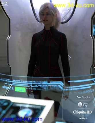 3D打印模型Chiquita HD For Genesis 8 Female的图片