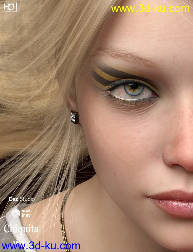 Chiquita HD For Genesis 8 Female模型的图片17