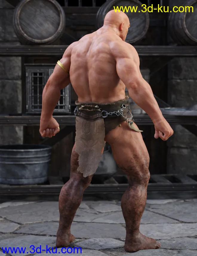 Cromwell for Genesis 8 Male with dForce Hair模型的图片2