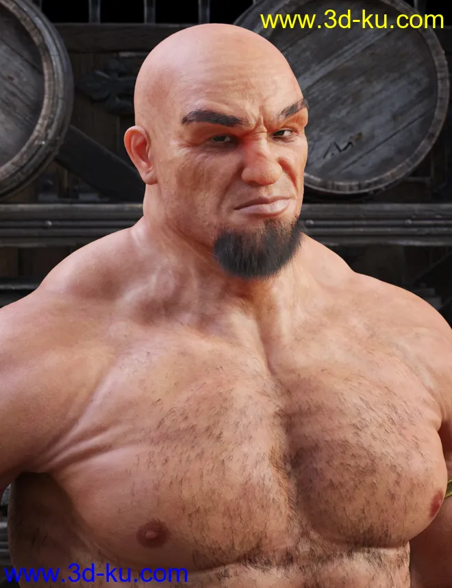 Cromwell for Genesis 8 Male with dForce Hair模型的图片3