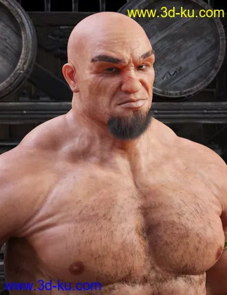 3D打印模型Cromwell for Genesis 8 Male with dForce Hair的图片