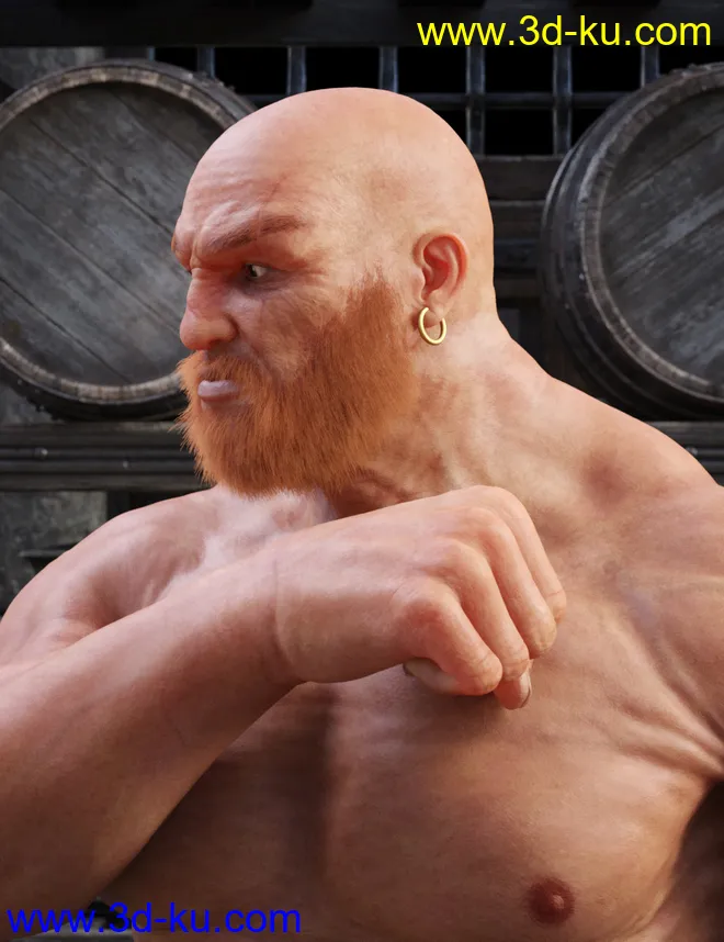 Cromwell for Genesis 8 Male with dForce Hair模型的图片4