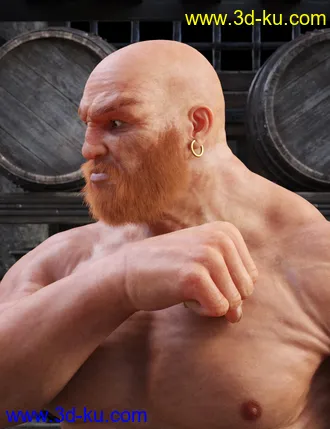 3D打印模型Cromwell for Genesis 8 Male with dForce Hair的图片