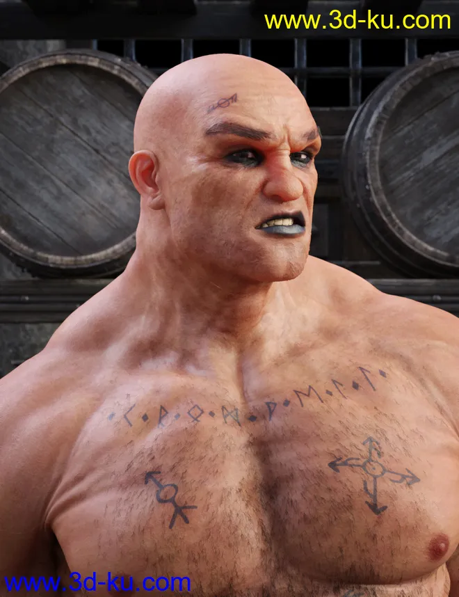 Cromwell for Genesis 8 Male with dForce Hair模型的图片5
