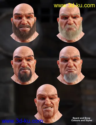 3D打印模型Cromwell for Genesis 8 Male with dForce Hair的图片