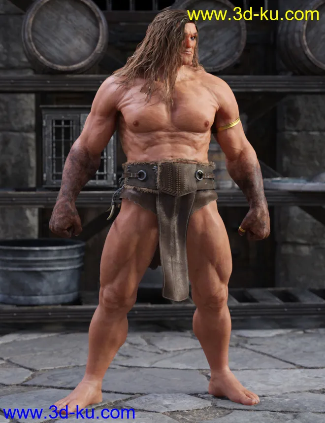 Cromwell for Genesis 8 Male with dForce Hair模型的图片8