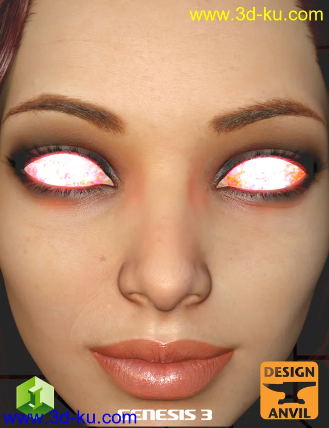 DA Glowing Eyes Iray Edition for Genesis 3模型的图片6