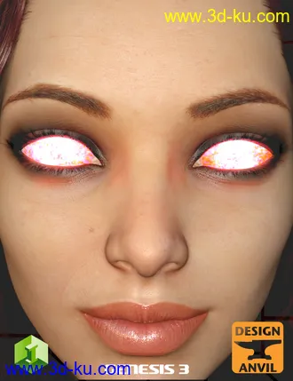 3D打印模型DA Glowing Eyes Iray Edition for Genesis 3的图片