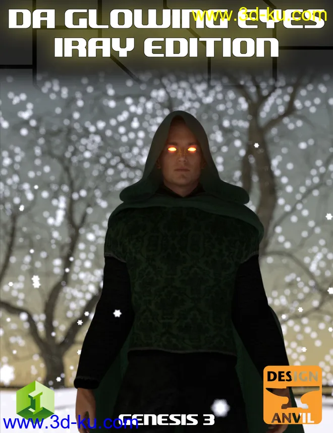 DA Glowing Eyes Iray Edition for Genesis 3模型的图片7