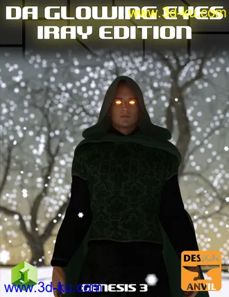 3D打印模型DA Glowing Eyes Iray Edition for Genesis 3的图片