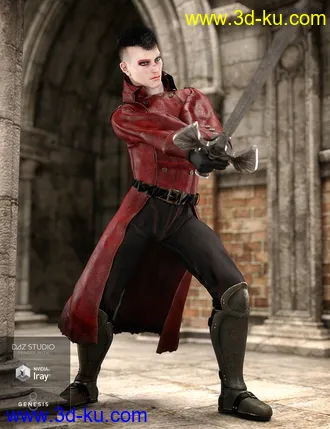3D打印模型dForce Adventurer Knight Textures的图片