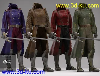 3D打印模型dForce Adventurer Knight Textures的图片