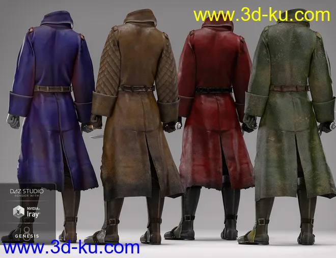 dForce Adventurer Knight Textures模型的图片6