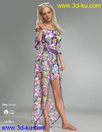 3D打印模型dForce Aimee Lynn Outfit for Genesis 8 Female(s)的图片
