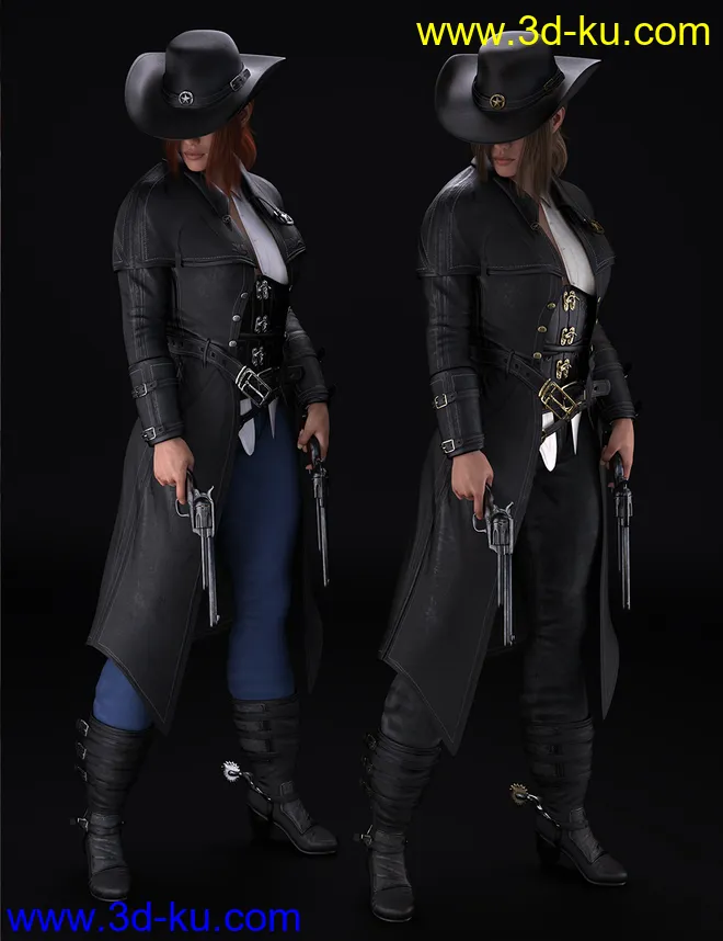 dForce Bang Bang Jackie Outfit for Genesis 8 Female(s)模型的图片2