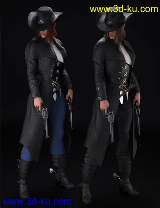 3D打印模型dForce Bang Bang Jackie Outfit for Genesis 8 Female(s)的图片