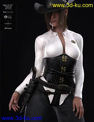 3D打印模型dForce Bang Bang Jackie Outfit for Genesis 8 Female(s)的图片