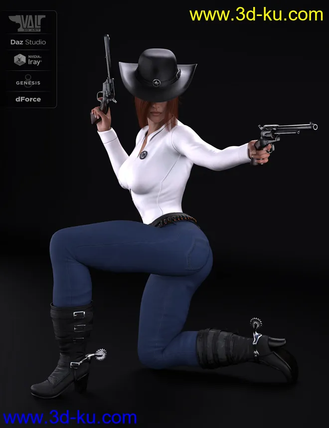 dForce Bang Bang Jackie Outfit for Genesis 8 Female(s)模型的图片6