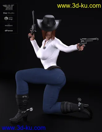 3D打印模型dForce Bang Bang Jackie Outfit for Genesis 8 Female(s)的图片