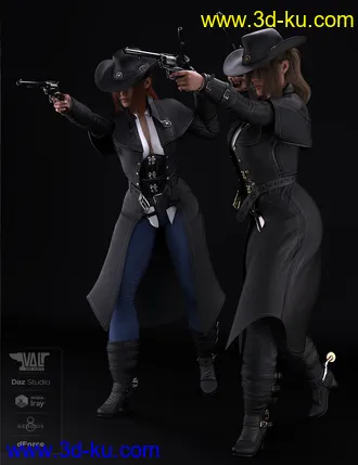 3D打印模型dForce Bang Bang Jackie Outfit for Genesis 8 Female(s)的图片