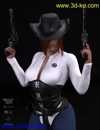 3D打印模型dForce Bang Bang Jackie Outfit for Genesis 8 Female(s)的图片