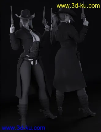 3D打印模型dForce Bang Bang Jackie Outfit for Genesis 8 Female(s)的图片