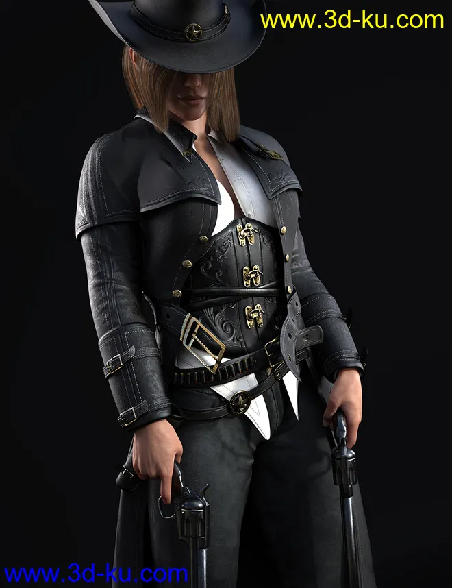 dForce Bang Bang Jackie Outfit for Genesis 8 Female(s)模型的图片16