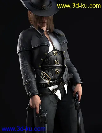 3D打印模型dForce Bang Bang Jackie Outfit for Genesis 8 Female(s)的图片