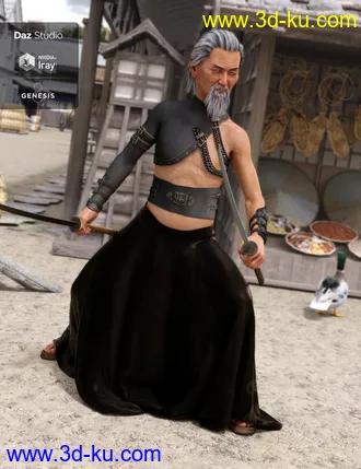 3D打印模型dForce BlackGuard Outfit Textures的图片