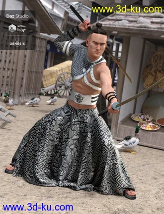 3D打印模型dForce BlackGuard Outfit Textures的图片