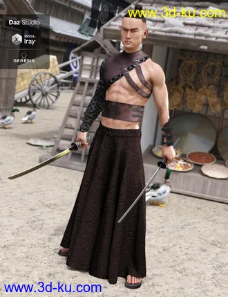 3D打印模型dForce BlackGuard Outfit Textures的图片