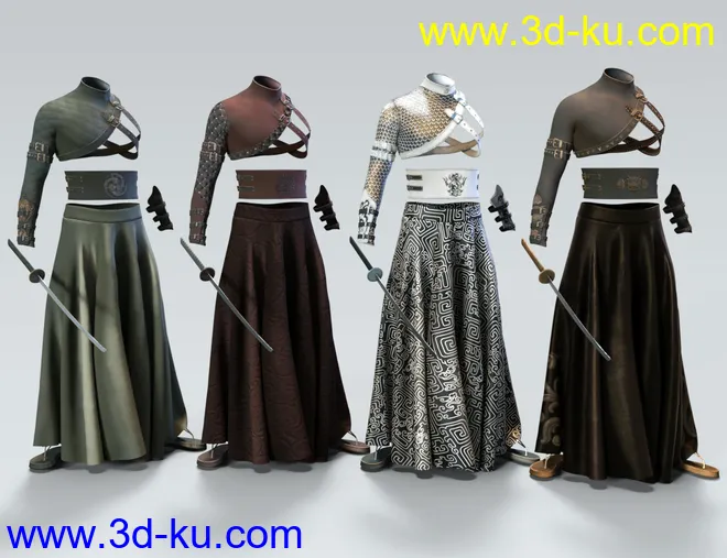 dForce BlackGuard Outfit Textures模型的图片6