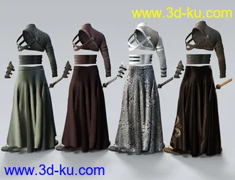 3D打印模型dForce BlackGuard Outfit Textures的图片