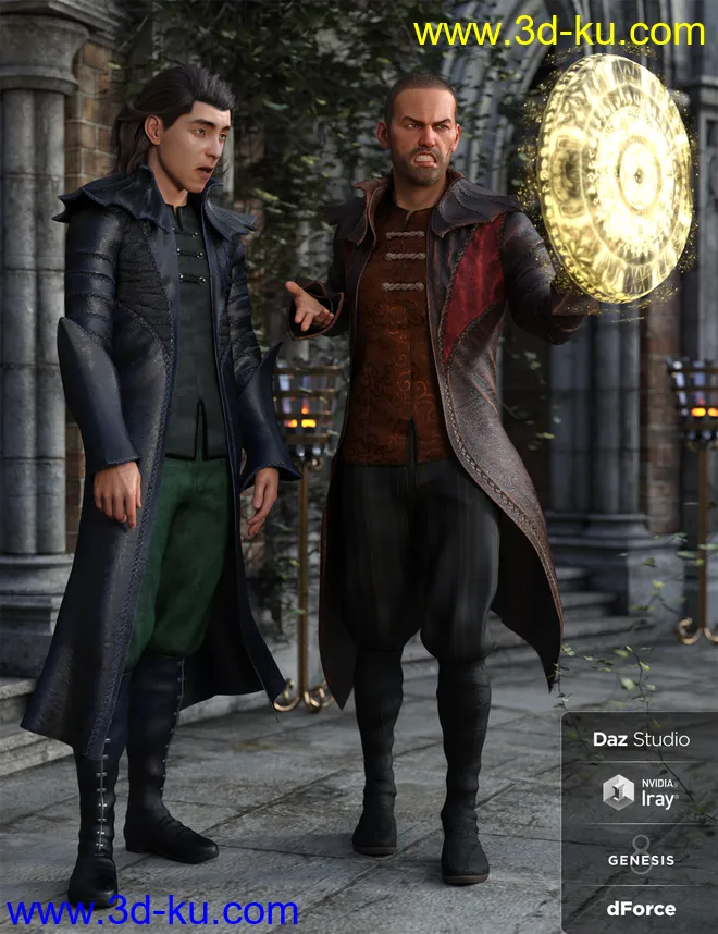 dForce Dragonlord Outfit Textures模型的图片1