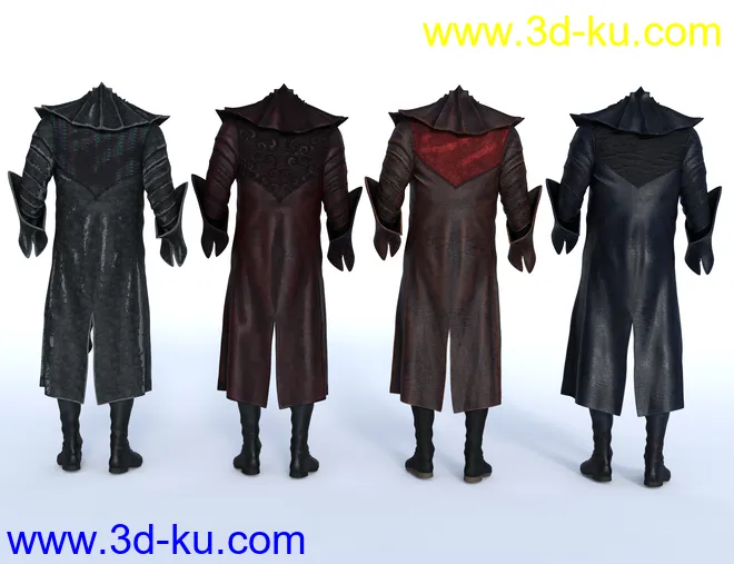 dForce Dragonlord Outfit Textures模型的图片2
