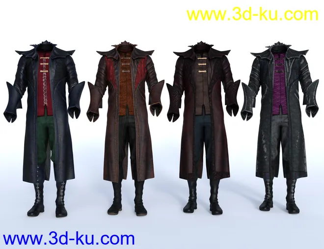 dForce Dragonlord Outfit Textures模型的图片3